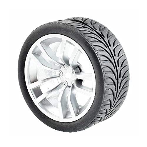 Szwaldaper 4 STÜCKE Grip Reifen Rad, for HSP, for HPI Racing, 1/10 1:10 On-Road Car RC Rim02-8007 RC-Autoreifen(Rim02S-8007) von Szwaldaper