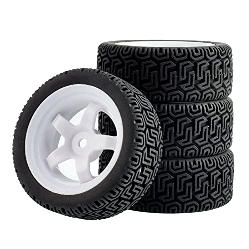 Szwaldaper 4 STÜCKE Grip Reifen Radeinsatz Schwamm, for HPI, for Tamiya, 1/10 1:10 Tourenwagen RC 6030-8014 RC-Autoreifen(6030W-8014) von Szwaldaper
