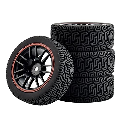 Szwaldaper 4 STÜCKE Grip Reifen Radeinsatz Schwamm, for HSP, for HPI, for Tamiya, 1/10 1:10 Tourenwagen RC 9068-8014 RC-Autoreifen von Szwaldaper