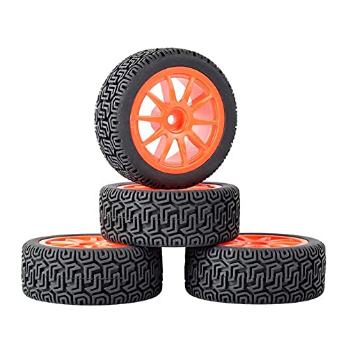 Szwaldaper 4 STÜCKE Grip Reifen Radeinsatz Schwamm for HPI, for Tamiya, 1/10 1:10 Tourenwagen RC 910-8014 RC-Autoreifen(Red) von Szwaldaper