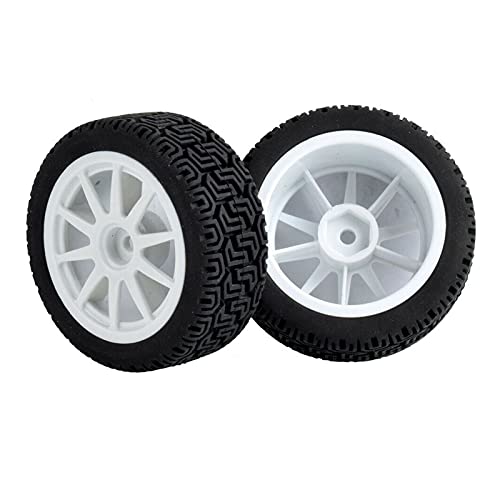 Szwaldaper 4 STÜCKE Grip Reifen Radeinsatz Schwamm for HPI, for Tamiya, 1/10 1:10 Tourenwagen RC 910-8014 RC-Autoreifen(White) von Szwaldaper