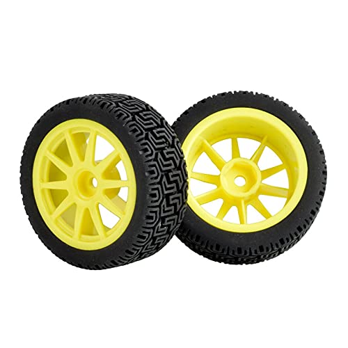 Szwaldaper 4 STÜCKE Grip Reifen Radeinsatz Schwamm for HPI, for Tamiya, 1/10 1:10 Tourenwagen RC 910-8014 RC-Autoreifen(Yellow) von Szwaldaper