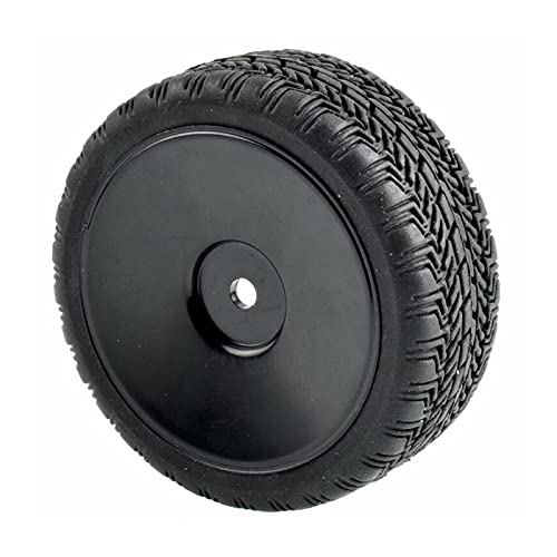 Szwaldaper 4 STÜCKE Rad Reifen Einsatz Schwamm, for HSP, 1/10 1:10 On-Road Car RC 9071-8006 RC-Autoreifen(Black Wheel) von Szwaldaper