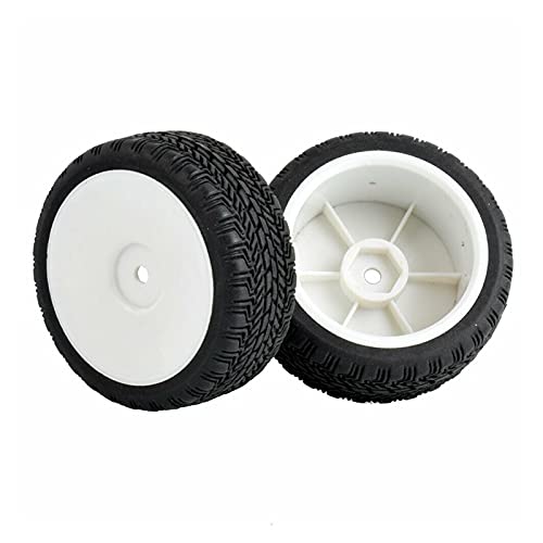 Szwaldaper 4 STÜCKE Rad Reifen Einsatz Schwamm, for HSP, 1/10 1:10 On-Road Car RC 9071-8006 RC-Autoreifen(White Wheel) von Szwaldaper