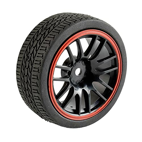 Szwaldaper 4 STÜCKE Speed ​​Reifen Rad, for HSP, for HPI, 1/10 1:10 Tourenwagen RC 9068-6091 Einsatz Schwamm RC-Autoreifen von Szwaldaper