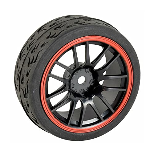 Szwaldaper 4 STÜCKE Speed ​​Tires Radeinsatz Schwamm, for HSP, 1/10 1:10 Tourenwagen RC 9068-6092 RC-Autoreifen von Szwaldaper