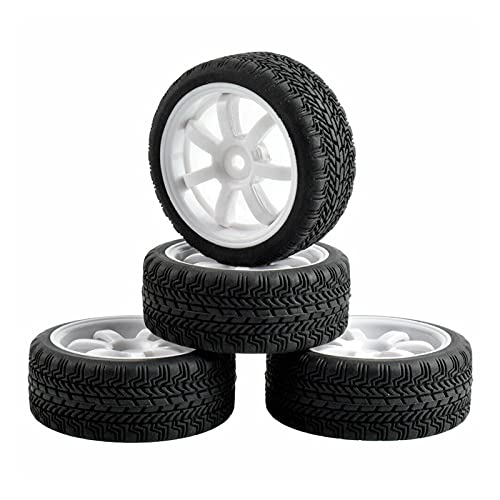 Szwaldaper 4-teilige Radreifen, for HSP, for HPI, 1/10 1:10 On-Road Car RC 9005-8006 Einsatzschwamm RC-Autoreifen(9005W-8006) von Szwaldaper