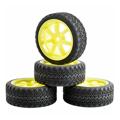 Szwaldaper 4-teilige Radreifen, for HSP, for HPI, 1/10 1:10 On-Road Car RC 9005-8006 Einsatzschwamm RC-Autoreifen(9005Y-8006) von Szwaldaper