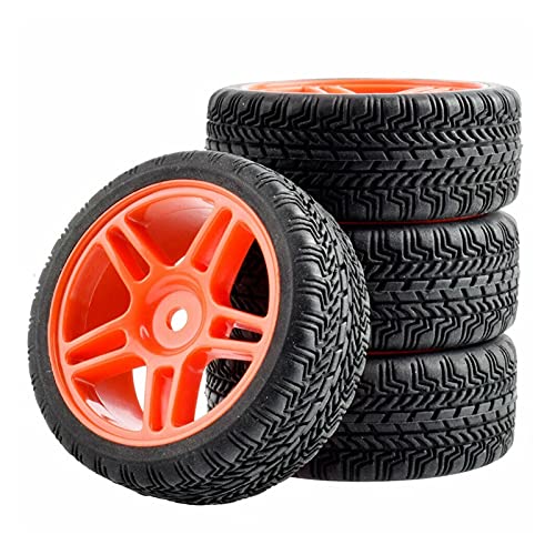 Szwaldaper 4-teiliges Gummireifen-ABS-Rad, for HSP, for HPI, 1:10 On-Road Car RC 905-8006 RC-Autoreifen(905R-8006) von Szwaldaper