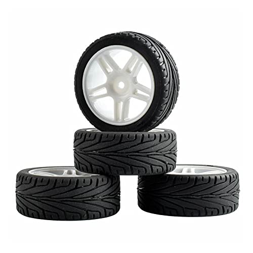 Szwaldaper 4PCS Grip-Reifen und Felgen, for HSP, for HPI, 1/10 1:10 On-Road Speed ​​Car RC 905-8010 RC-Autoreifen(905W-8010) von Szwaldaper