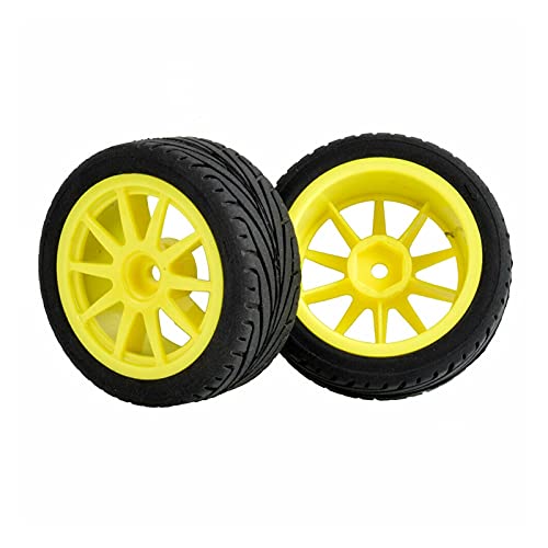 Szwaldaper 4PCS Grip-Reifen und Felgen, for HSP, for HPI, 1:10 On-Road Speed ​​Car RC 910-8010 RC-Autoreifen(910Y-8010) von Szwaldaper