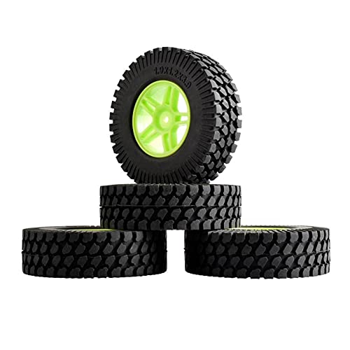 Szwaldaper 4p ABS-Rad 1,9 Zoll Gummi 98mm Reifen, for HSP, 1:10 Kletterauto RC 905-T133 RC-Autoreifen(905G-T133) von Szwaldaper