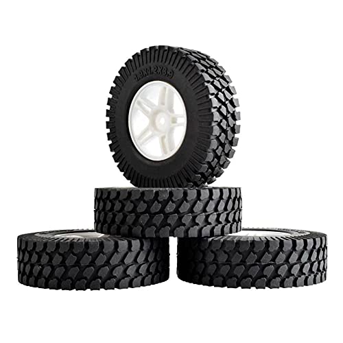 Szwaldaper 4p ABS-Rad 1,9 Zoll Gummi 98mm Reifen, for HSP, 1:10 Kletterauto RC 905-T133 RC-Autoreifen(905W-T133) von Szwaldaper