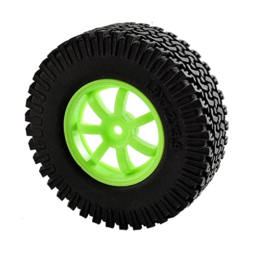 Szwaldaper ABS-Rad, for HSP, 1:10 Kletterauto RC 9005-T134 1,9-Zoll-Gummireifen mit 98 mm RC-Autoreifen(9005G-T134) von Szwaldaper