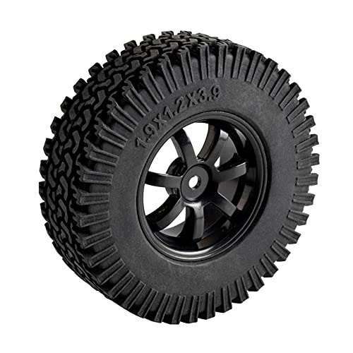 Szwaldaper ABS-Rad, for HSP, 1:10 Kletterauto RC 9005-T134 1,9-Zoll-Gummireifen mit 98 mm RC-Autoreifen(9005H-T134) von Szwaldaper