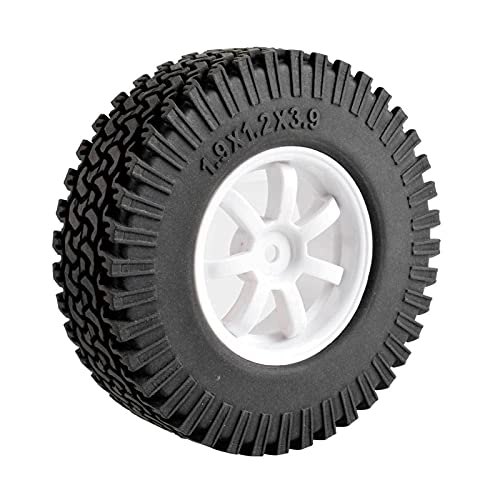 Szwaldaper ABS-Rad, for HSP, 1:10 Kletterauto RC 9005-T134 1,9-Zoll-Gummireifen mit 98 mm RC-Autoreifen(9005W-T134) von Szwaldaper