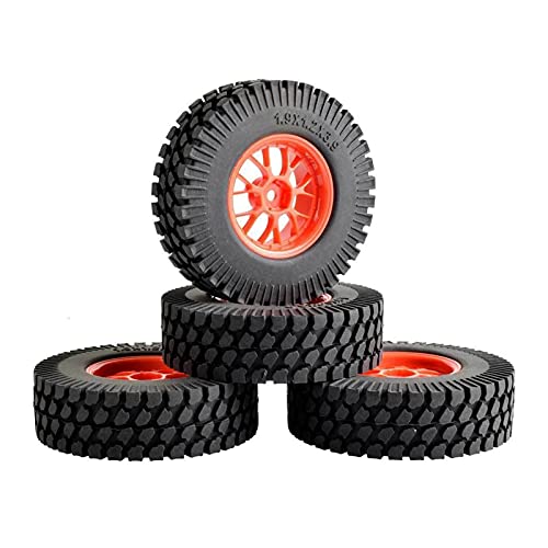 Szwaldaper ABS-Rad, for HSP, 1:10 Kletterauto RC 907-T133 1,9-Zoll-Gummireifen mit 98 mm RC-Autoreifen(907R-T133) von Szwaldaper