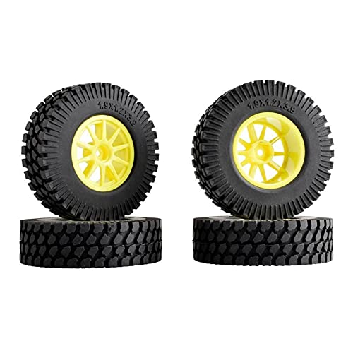 Szwaldaper ABS-Radreifen, for HSP, 1:10 Kletterauto RC 910-T133 1,9 Zoll Gummi 98 mm RC-Autoreifen(910Y-T133) von Szwaldaper