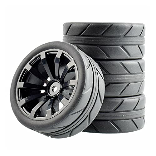 Szwaldaper Flache Racing Reifen Reifen Felge, for HSP, for HPI, 1:10 On-Road Auto RC 601-6087 RC-Autoreifen(601-6087) von Szwaldaper