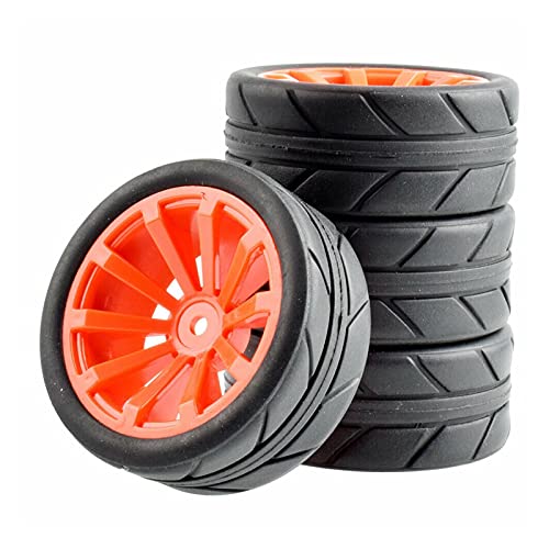 Szwaldaper Flache Racing Reifen Reifen Felge, for HSP, for HPI, 1:10 On-Road Auto RC 601-6087 RC-Autoreifen(604-6087) von Szwaldaper
