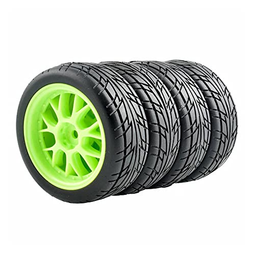 Szwaldaper Grip-Reifen, for HSP, for HPI, 1/10 1:10 On-Road Speed ​​Car RC 907-6095 26mm Mit Rad-Sets RC-Autoreifen(907G-6095) von Szwaldaper