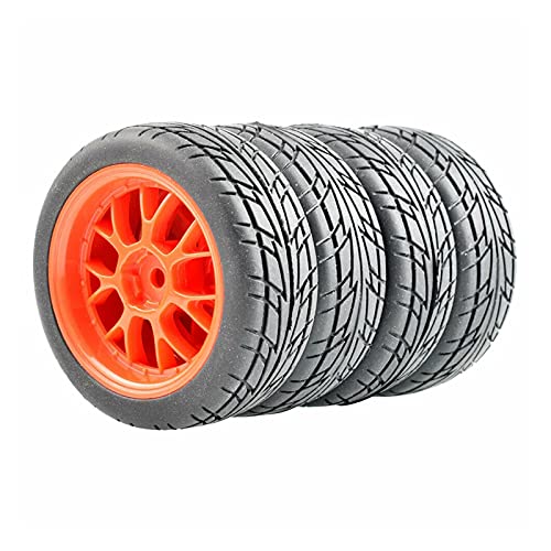 Szwaldaper Grip-Reifen, for HSP, for HPI, 1/10 1:10 On-Road Speed ​​Car RC 907-6095 26mm Mit Rad-Sets RC-Autoreifen(907R-6095) von Szwaldaper
