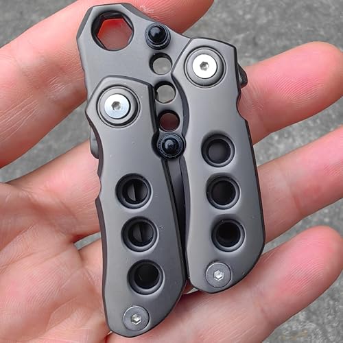 T-Conceal EDC Fidget Sliders, Fidget-Spielzeug, Stressabbau für Erwachsene, magnetisches Metall, multifunktionaler Brecheisen-Fidget-Slider-Spinner von T-Conceal
