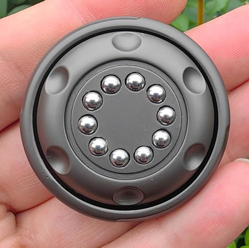 T-Conceal EDC Magnetic Metal Stress Relief Spinner-Spinner-Spielzeug, Angst reduzieren EDC-Zappelspielzeug für Fokus und ruhiges, tragbares Büro und Heimgebrauch (Grau) von T-Conceal