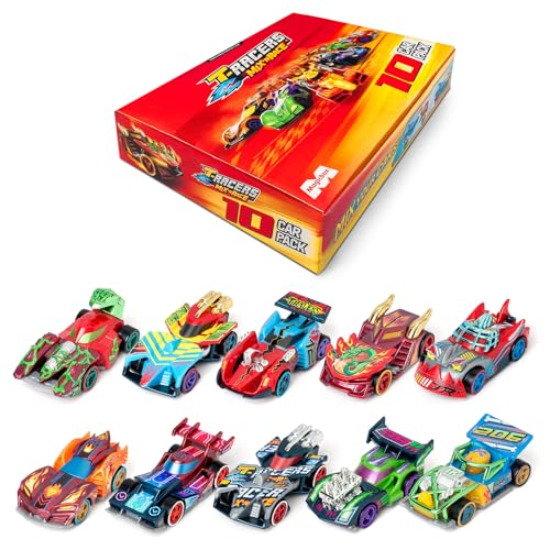 T-Racers Mix ´N RaceCollection mit 10 Sammelautos, jedes Auto zerlegbar in Zwei Teile mit austauschbaren Teilen T-Racers Mix ´N RaceCollection mit 10 Sammelautos, jedes Auto zerlegbar in Zwei Teile mit austauschbaren Teilen von T-Racers