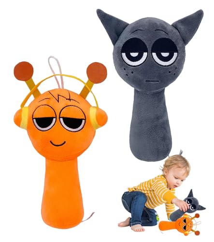 T TAKONE 2er Set Sprunki Kuscheltier, Sprunki Plüsch Spielzeug, Kuscheltier Geschenk für Jungen und Mädchen von T TAKONE