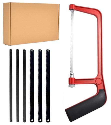 TAKONE Kindersäge 6 Zoll inkl. 6 Sägeblätter (3 Holz + 3 65-Manganstahl) – Ergonomischer Holzgriff, Kinderwerkzeug ab 6 Jahre für Basteln & DIY von T TAKONE