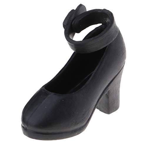 T TOOYFUL 1 Paar Puppenschuhe High Heels Pumps Absatzschuhe für 12 Puppen, Schwarz T TOOYFUL 1 Paar Puppenschuhe High Heels Pumps Absatzschuhe für 12 Puppen, Schwarz von T TOOYFUL