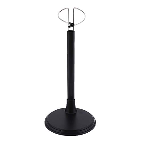 TOOYFUL T Verstellbar Puppenständer Unterstützung für Puppen, Puppen Kleidung Display Stand Modell Halterung, Schwarz, 35CM Schwarz von TOOYFUL