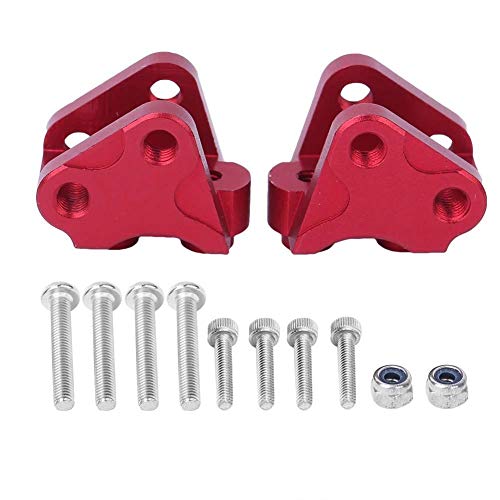 T best 2 Stück RC Stoßdämpfergestänge, vorne hinten unten Stoßdämpfergestänge für SCX10-II AXIAL RC Car(rot) von Tbest