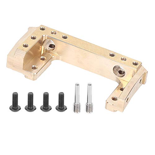 T best Messing Frontstoßstangenhalterung Servohalterung Fernbedienung Modell Zubehör Passend für axiales SCX10II RC-Auto von T best