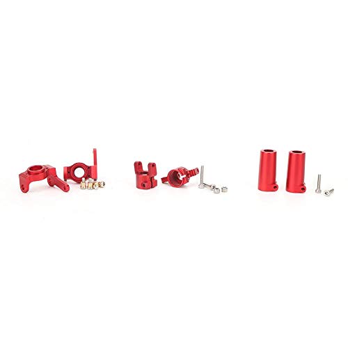 Tbest Rc Lenknabenträger, Aluminiumlegierung Lenkbecher C-Nabenträgerhalterung Für Axial Scx10 Ii Achse 90046 90047 Ar4(Rot) Auto-Modelle von Tbest