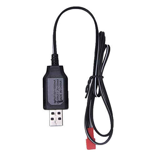 T best USB Ladekabel für Huina 1573 Elektro Spielzeug Fernbedienung Legierungstechnik Auto Spielzeug Fahrzeug(Schwarz) von Tbest