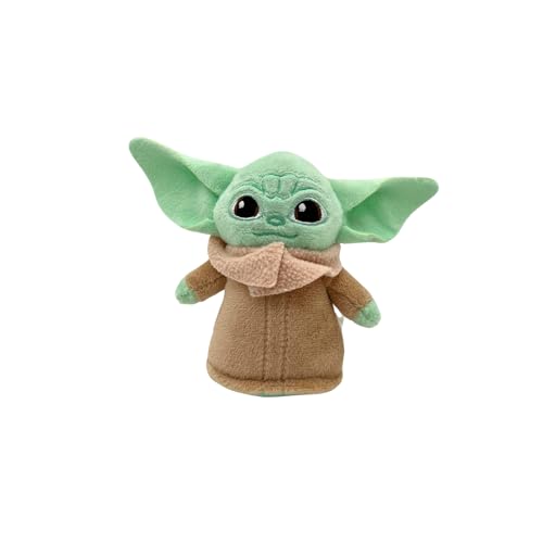 Star Wars Mandalorian | The Mandalorian Bag Clip 10 cm - Baby Yoda Plüsch 100% Polyester - Yoda Kuscheltier flauschig für Kinder ab 3 Jahren, ideal für Schule und Reisen von TA&MA