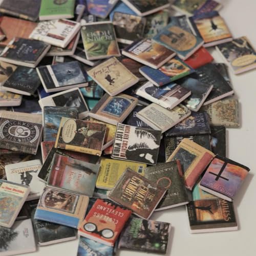 Miniatur-Bücher, 200 Stück, Puppenhäuser, Bücher, Dekoration, Zubehör für Dekoration, kleine Puppenhaus-Bücher, Dekorationen für Schlafzimmer und Wohnzimmer Miniatur-Bücher, 200 Stück, Puppenhäuser, Bücher, Dekoration, Zubehör für Dekoration, kleine Puppenhaus-Bücher, Dekorationen für Schlafzimmer und Wohnzimmer von TABSIRAH