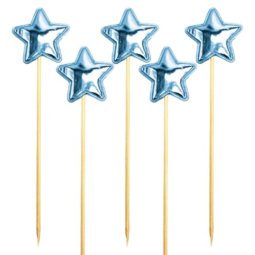 Stern-Cupcake-Topper – 5 x glitzernde Stern-Cupcake-Picker – glitzernde Kuchendekoration – Geburtstagskuchenaufsatz für – Lebensmittelqualität Lebensmittel-Kuchendekoration Pfahl Glitzer Stern-Cupcake-Topper – 5 x glitzernde Stern-Cupcake-Picker – glitzernde Kuchendekoration – Geburtstagskuchenaufsatz für – Lebensmittelqualität Lebensmittel-Kuchendekoration Pfahl Glitzer von TABSIRAH