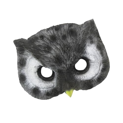 TABSIRAH Eulengesichtsabdeckung, Cosplay-Maske mit Tierdruck, kreatives Eulen-Kostüm-Zubehör, Halloween-Urlaub, Eulen-Maske, lustige Verkleidungsrequisite für Erwachsene und Kinder, wiederverwendbare TABSIRAH Eulengesichtsabdeckung, Cosplay-Maske mit Tierdruck, kreatives Eulen-Kostüm-Zubehör, Halloween-Urlaub, Eulen-Maske, lustige Verkleidungsrequisite für Erwachsene und Kinder, wiederverwendbare von TABSIRAH