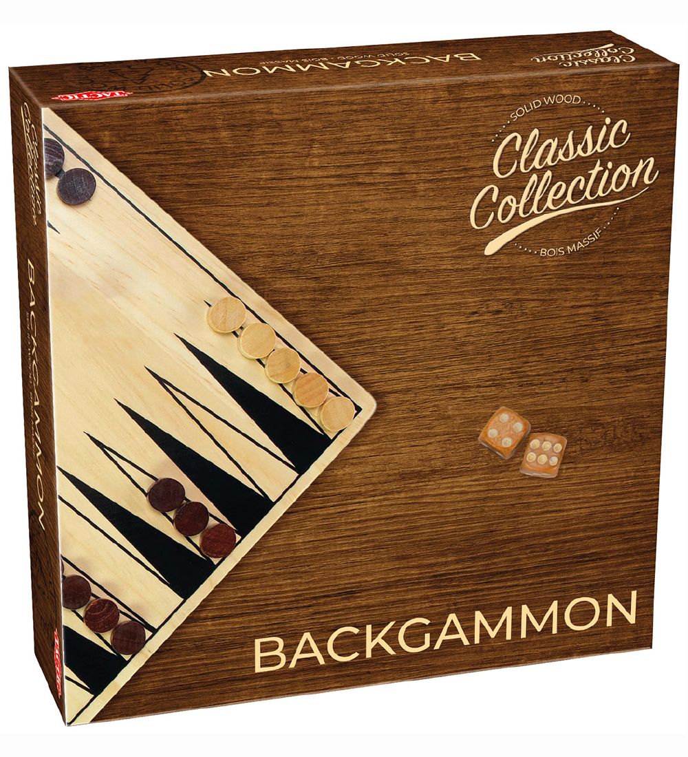 TACTIC Brettspiele - Backgammon - Classic+ Kollektion - Holz - TACTIC - One Size - Brettspiele TACTIC Brettspiele - Backgammon - Classic+ Kollektion - Holz - TACTIC - One Size - Brettspiele von TACTIC