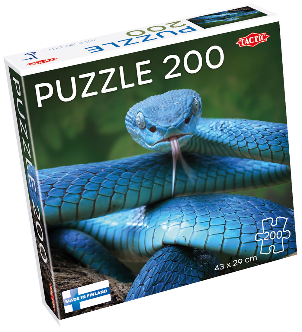 TACTIC Puzzlespiel - 200 Teile - 43x29 cm - Blue Vipernschlange - TACTIC - One Size - Puzzlespiele TACTIC Puzzlespiel - 200 Teile - 43x29 cm - Blue Vipernschlange - TACTIC - One Size - Puzzlespiele von TACTIC