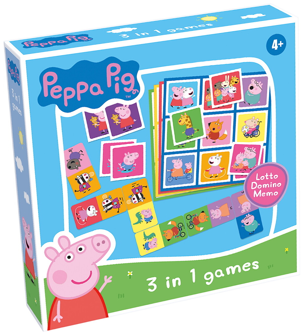 TACTIC Spiel-Pack - 3-in-1 - Bilder-Lotto/Domino/Memory-Spiel -  - TACTIC - One Size - Spiele von TACTIC