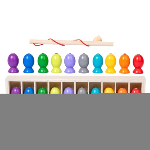 TADAYIM Magnetisches Angelspiel | Lernspielzeug Für Kinder - Pädagogisches Holzspiel Interaktiv Für Reisen Indoor Klassenzimmer Geburtstag Weihnachten von TADAYIM