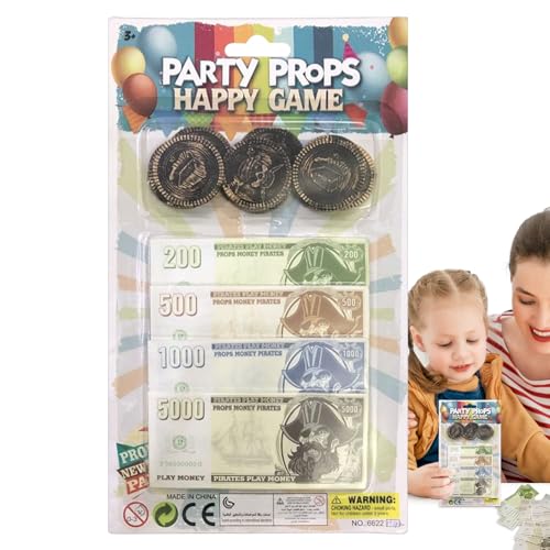 TADAYIM Realistisches Spielgeld - Geldspielzeug Set - Rollenspiel für Kinder Reisen Schule Unterricht Geburtstag Fotografie Mädchen TADAYIM Realistisches Spielgeld - Geldspielzeug Set - Rollenspiel für Kinder Reisen Schule Unterricht Geburtstag Fotografie Mädchen von TADAYIM