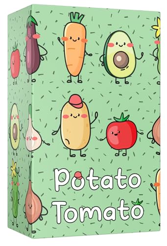 Potato Tomato • Schnelles Kartenspiel für Kinder und Kartenspiel für Erwachsene, Reisespiel, Gesellschaftsspiel für Familien • Spiel ab 6 Jahren, 2-4 Spieler, 10+ Minuten, Deutsch Potato Tomato • Schnelles Kartenspiel für Kinder und Kartenspiel für Erwachsene, Reisespiel, Gesellschaftsspiel für Familien • Spiel ab 6 Jahren, 2-4 Spieler, 10+ Minuten, Deutsch von TADU