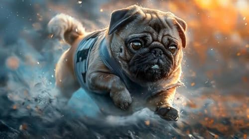 Puzzle für Erwachsene, 1000 Teile, schwarzer Mops, "Your are My Life", niedliche Wanddekoration, Geschenk für Hundebesitzer, Puzzle, herausforderndes Spaß, Puzzle, Familie, Lernspiel, Aktivitäten Puzzle für Erwachsene, 1000 Teile, schwarzer Mops, "Your are My Life", niedliche Wanddekoration, Geschenk für Hundebesitzer, Puzzle, herausforderndes Spaß, Puzzle, Familie, Lernspiel, Aktivitäten von TAEGHRR