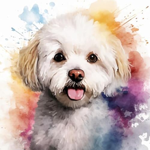 Puzzle für Erwachsene: schönes Bichon Frisé-Holzpuzzle - 500 Teile, Kunsthandwerk - 20,5 x 15 Zoll Puzzle für Erwachsene: schönes Bichon Frisé-Holzpuzzle - 500 Teile, Kunsthandwerk - 20,5 x 15 Zoll von TAEGHRR