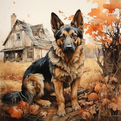 Puzzles für Erwachsene, 1000 Teile, Deutscher Schäferhund, der sich an einem Holzbaum-Tier-Holzpuzzle lehnt, Puzzlesren Wohnkultur, lustiges Spiel, bestes Geschenk, Vorschule, 29,5 x 20 Zoll Puzzles für Erwachsene, 1000 Teile, Deutscher Schäferhund, der sich an einem Holzbaum-Tier-Holzpuzzle lehnt, Puzzlesren Wohnkultur, lustiges Spiel, bestes Geschenk, Vorschule, 29,5 x 20 Zoll von TAEGHRR